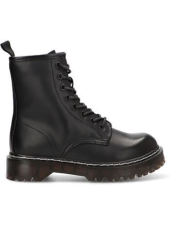 Botin Militar Mujer Suela Plana - Luna Collection