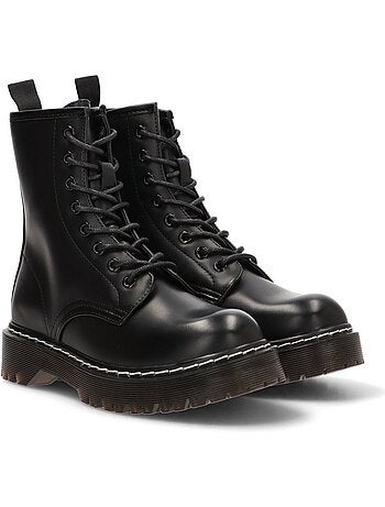 Botin Militar Mujer Suela Plana - Luna Collection