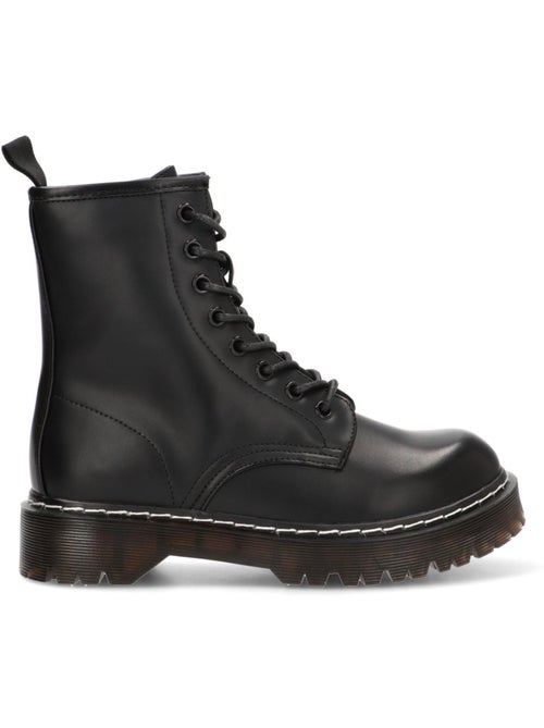 Botin Militar Mujer Suela Plana - Luna Collection - Kiabi