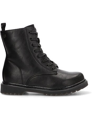 Botin militar mujer suela plana - mustang