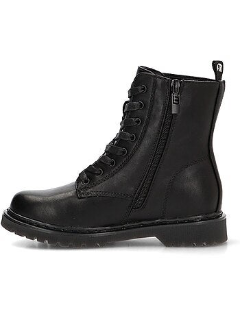 Botin militar mujer suela plana - mustang