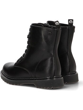 Botin militar mujer suela plana - mustang
