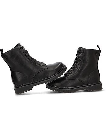 Botin militar mujer suela plana - mustang