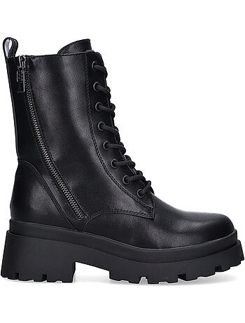 Botin Militar Mujer Suela Plana - Mustang