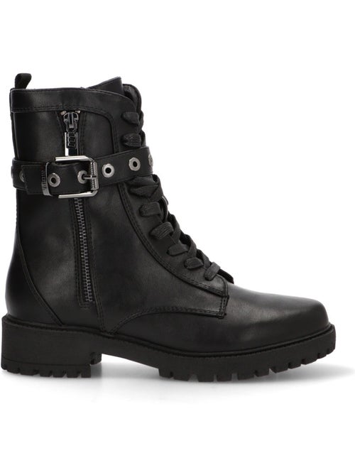 Botin Militar Mujer Suela Plana - Mustang - Kiabi