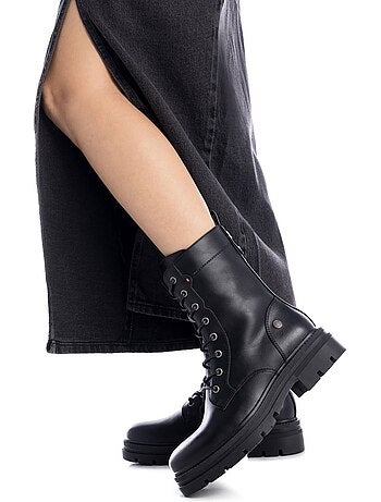 Botin militar mujer suela plana - refresh