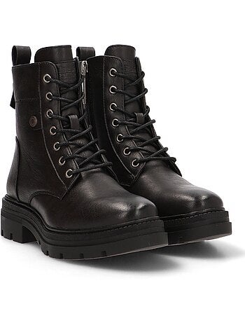 Botin Militar Mujer Suela Plana - Refresh