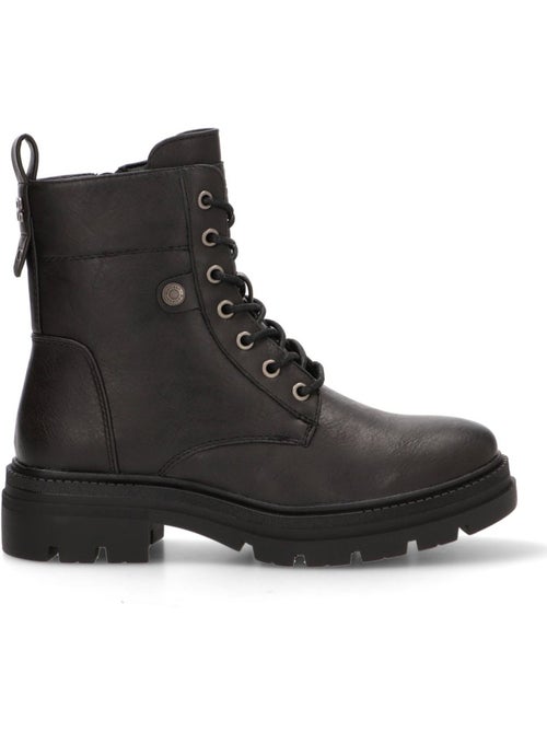Botin Militar Mujer Suela Plana - Refresh - Kiabi Botin Militar Mujer Suela Plana - Refresh - Kiabi