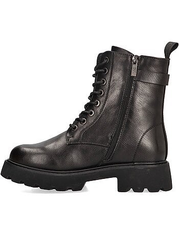 Botin Militar Mujer Suela Plana - Xti