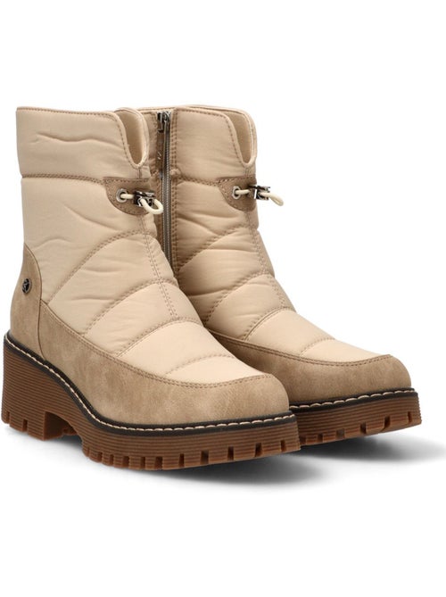 Botin Militar Mujer Tacón Medio - Etika - Kiabi Botin Militar Mujer Tacón Medio - Etika - Kiabi