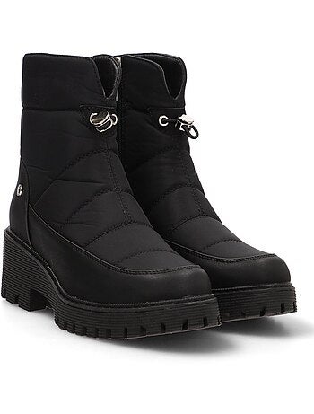 Botin Militar Mujer Tacón Medio - Etika
