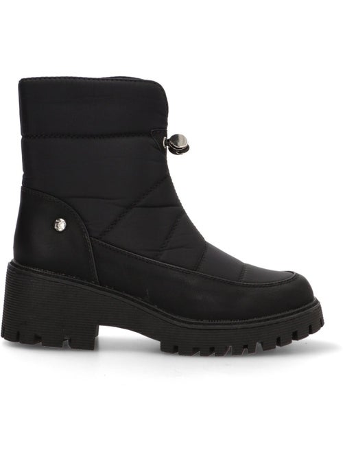 Botin Militar Mujer Tacón Medio - Etika - Kiabi Botin Militar Mujer Tacón Medio - Etika - Kiabi