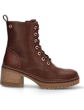 Botin Militar Mujer Tacón Medio - Modelo 144454