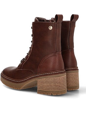 Botin Militar Mujer Tacón Medio - Modelo 144454