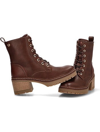 Botin Militar Mujer Tacón Medio - Modelo 144454