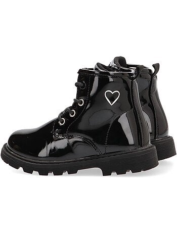 Botin Militar Niña Cuña Media - Etika