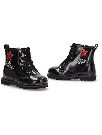 Botin Militar Niña Suela Plana - Bubble Bobble