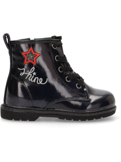 Botin Militar Niña Suela Plana - Bubble Bobble - Kiabi