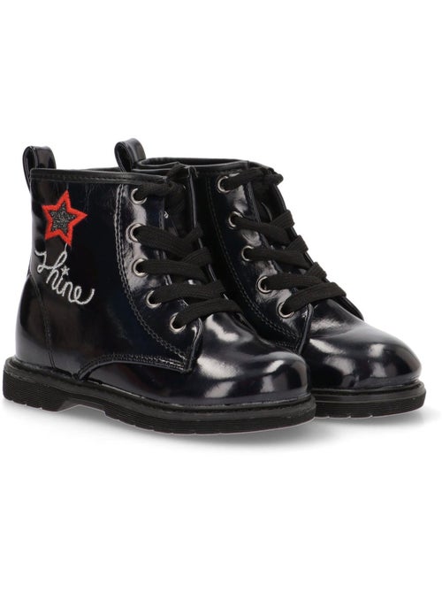 Botin Militar Niña Suela Plana - Bubble Bobble - Kiabi