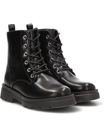 Botin militar niña suela plana - etika