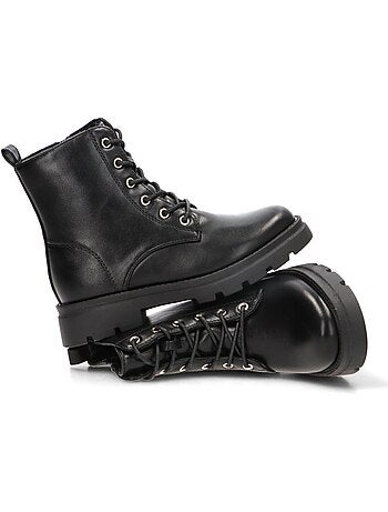 Botin militar niña suela plana - etika