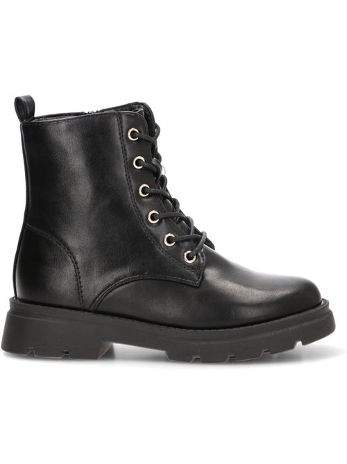 Botin militar niña suela plana - etika - Kiabi Botin militar niña suela plana - etika - Kiabi