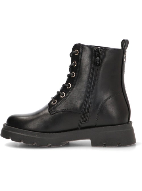 Botin militar niña suela plana - etika - Kiabi Botin militar niña suela plana - etika - Kiabi