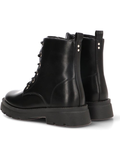 Botin militar niña suela plana - etika - Kiabi Botin militar niña suela plana - etika - Kiabi