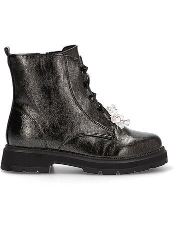 Botin Militar Niña Suela Plana - Etika