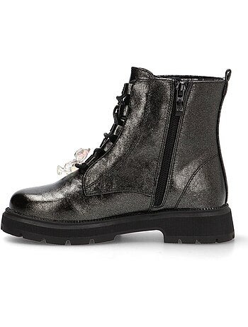 Botin Militar Niña Suela Plana - Etika
