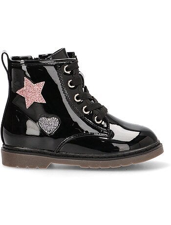 Botin Militar Niña Suela Plana - Etika