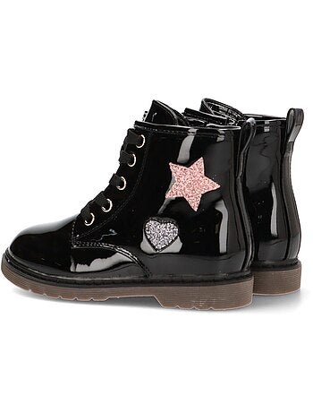 Botin Militar Niña Suela Plana - Etika