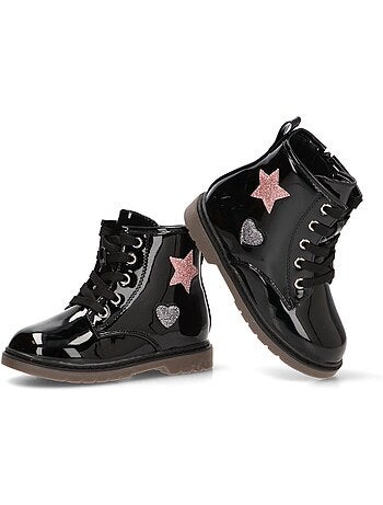 Botin Militar Niña Suela Plana - Etika