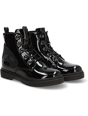 Botin Militar Niña Suela Plana - Etika