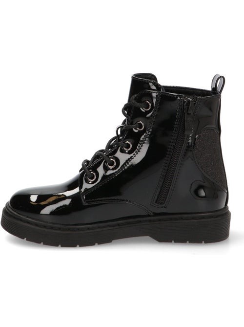 Botin militar niña suela plana - etika - Kiabi Botin militar niña suela plana - etika - Kiabi