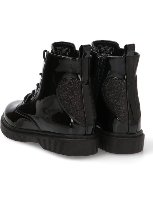 Botin militar niña suela plana - etika - Kiabi Botin militar niña suela plana - etika - Kiabi