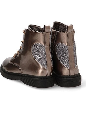 Botin Militar Niña Suela Plana - Etika