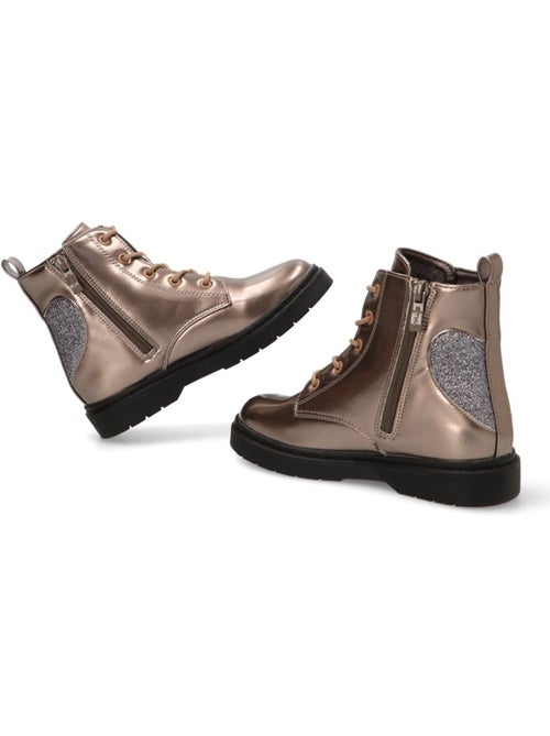 Botin Militar Niña Suela Plana - Etika - Kiabi