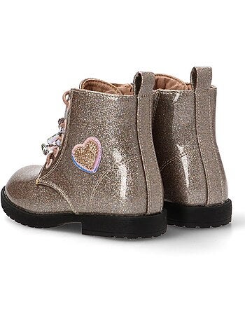 Botin Militar Niña Suela Plana - Etika