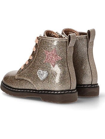 Botin Militar Niña Suela Plana - Etika