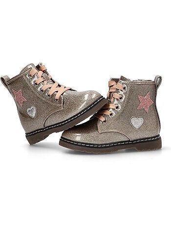 Botin Militar Niña Suela Plana - Etika