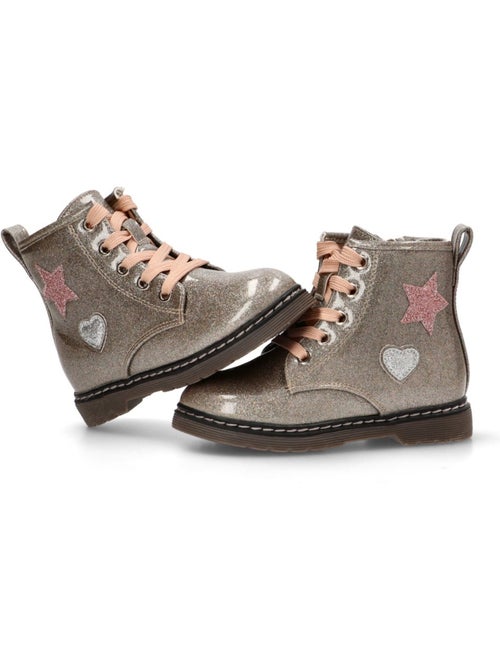 Botin Militar Niña Suela Plana - Etika - Kiabi
