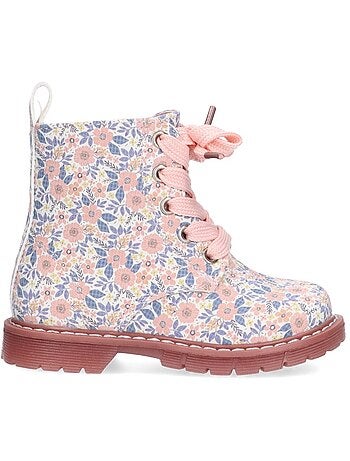 Botin Militar Niña Suela Plana - Luna Collection