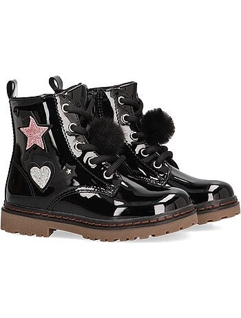 Botin Militar Niña Suela Plana - Modelo 151092