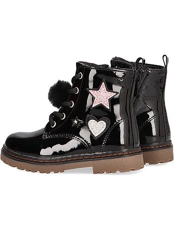 Botin Militar Niña Suela Plana - Modelo 151092