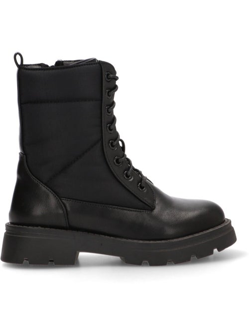Botin Militar Niña Suela Plana - Pistacho - Kiabi