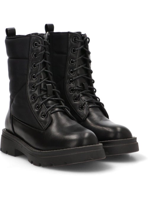Botin Militar Niña Suela Plana - Pistacho - Kiabi