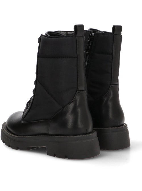 Botin Militar Niña Suela Plana - Pistacho - Kiabi