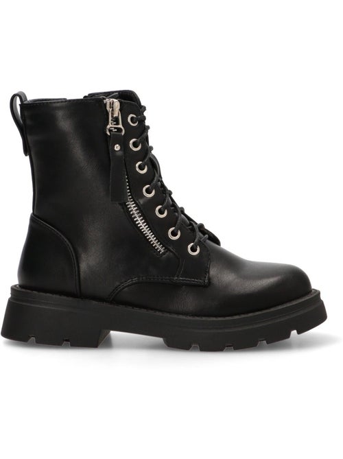 Botin Militar Niña Suela Plana - Pistacho - Kiabi