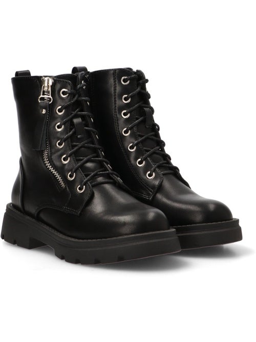 Botin Militar Niña Suela Plana - Pistacho - Kiabi